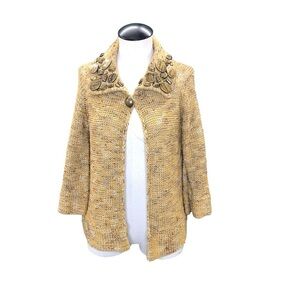 BCBGMAXAZRIA‎ Gold Knit Sweater - Size L